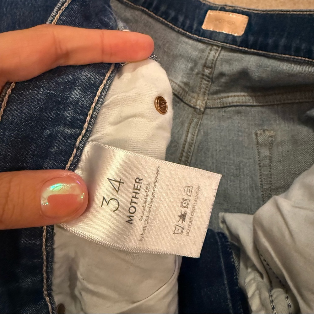 MOTHER The Swooner Rascal Ankle Jeans in Where Is My Mind? Size 34 - Picture 5 of 5